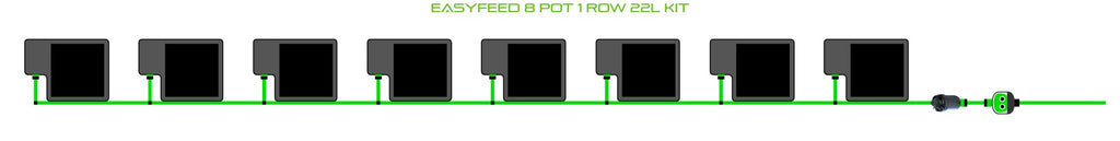 ALIEN Hydroponics EasyFeed 8 Pot 1 Row 22L Kit product image 1