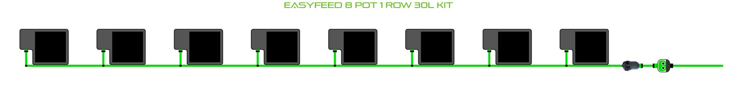 ALIEN Hydroponics EasyFeed 8 Pot 1 Row 30L Kit product image 1