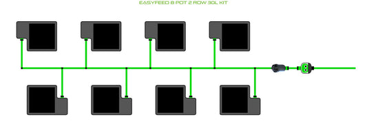 ALIEN Hydroponics EasyFeed 8 Pot 2 Row 30L Kit product image 1