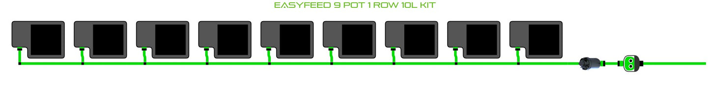 ALIEN Hydroponics EasyFeed 9 Pot 1 Row 10L Kit product image 1