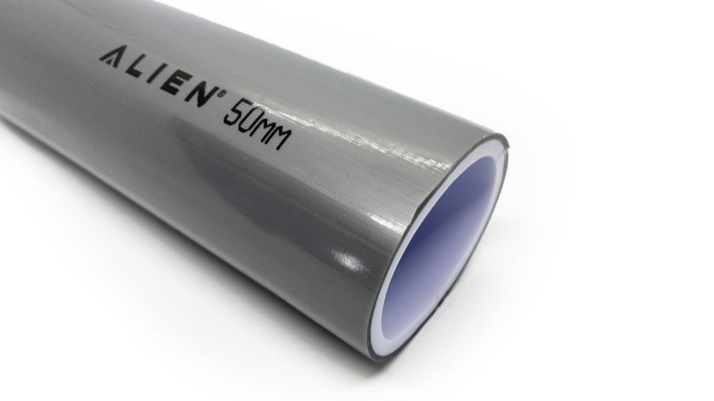ALIEN Hydroponics Pipe 50mm Silver 100cm Piece product image 1