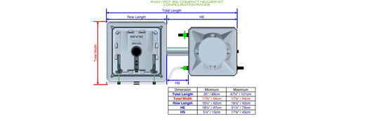 ALIEN Hydroponics RAIN 1 Pot 30L Compact Header Kit product image 1