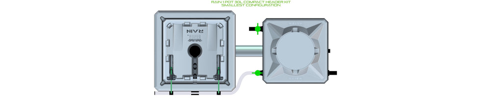 ALIEN Hydroponics RAIN 1 Pot 30L Compact Header Kit product image 3
