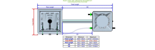 ALIEN Hydroponics RAIN 1 Pot 30L Remote Header Kit product image 1