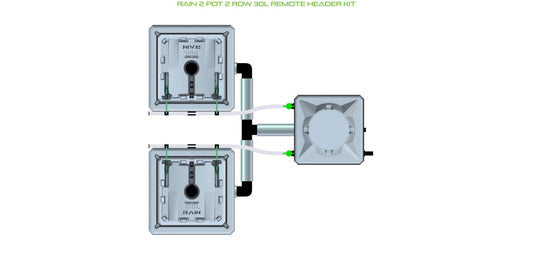 ALIEN Hydroponics RAIN 2 Pot 2 Row 30L Remote Header Kit product image 1