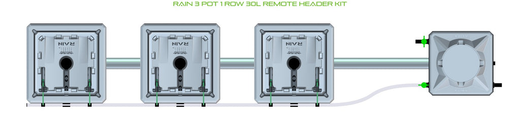 ALIEN Hydroponics RAIN 3 Pot 1 Row 30L Remote Header Kit product image 2
