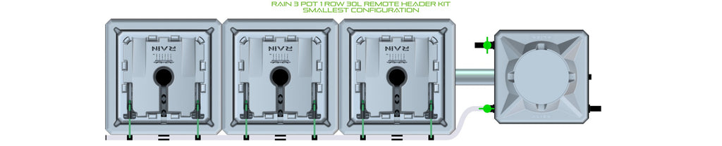 ALIEN Hydroponics RAIN 3 Pot 1 Row 30L Remote Header Kit product image 3