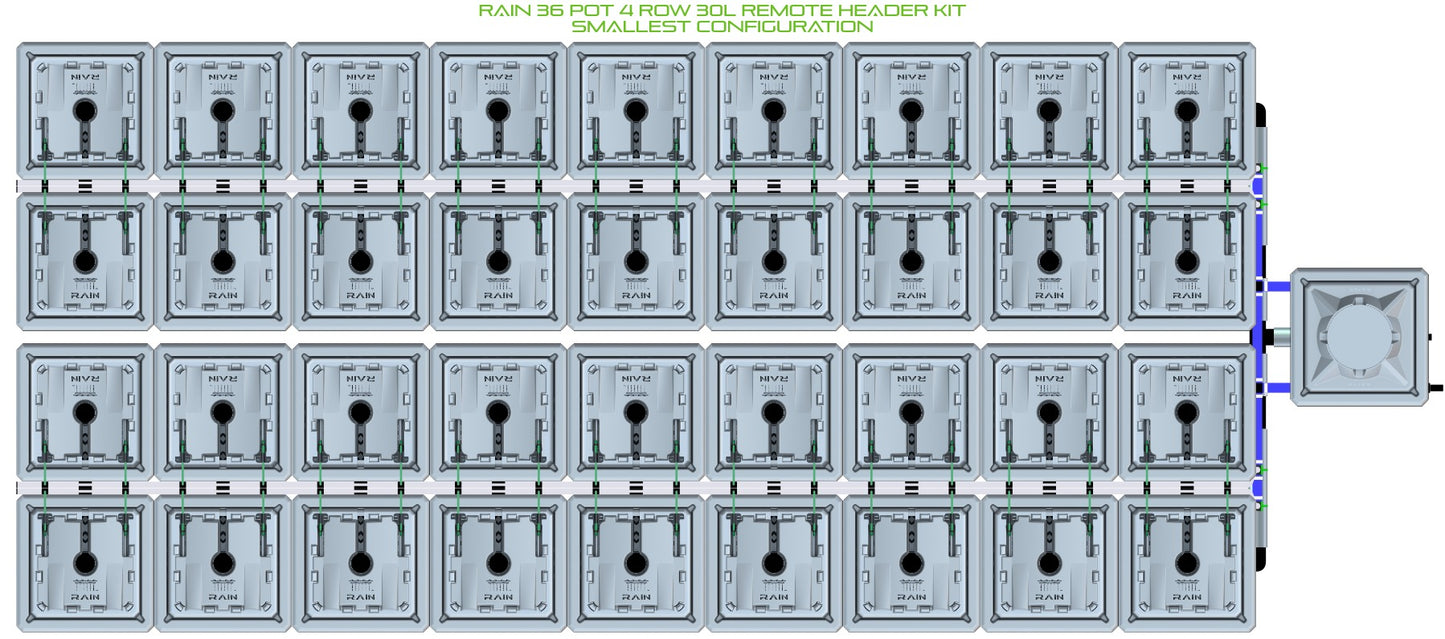 ALIEN Hydroponics RAIN 36 Pot 4 Row 30L Remote Header Kit product image 3