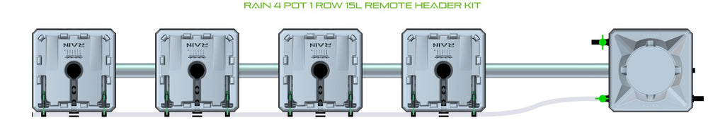 ALIEN Hydroponics RAIN 4 Pot 1 Row 15L Remote Header Kit product image 2