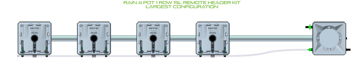 ALIEN Hydroponics RAIN 4 Pot 1 Row 15L Remote Header Kit product image 4