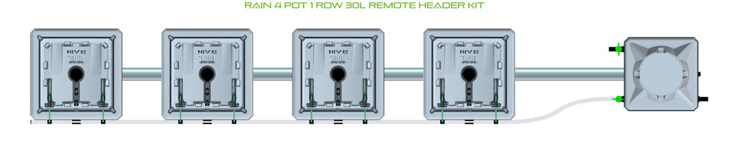 ALIEN Hydroponics RAIN 4 Pot 1 Row 30L Remote Header Kit product image 2