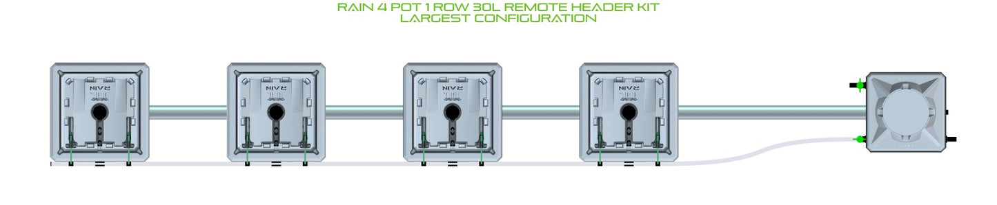 ALIEN Hydroponics RAIN 4 Pot 1 Row 30L Remote Header Kit product image 4