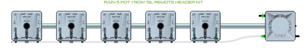 ALIEN Hydroponics RAIN 5 Pot 1 Row 15L Remote Header Kit product image 2
