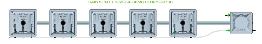 ALIEN Hydroponics RAIN 5 Pot 1 Row 30L Remote Header Kit product image 2