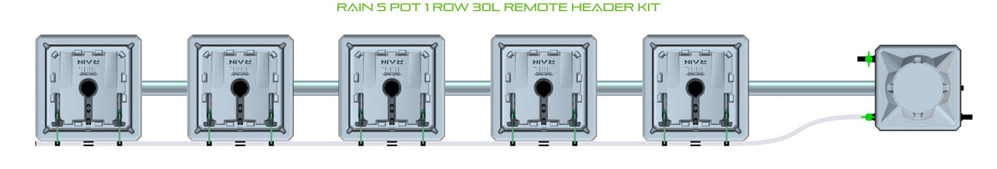 ALIEN Hydroponics RAIN 5 Pot 1 Row 30L Remote Header Kit product image 2