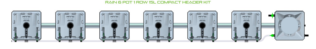 ALIEN Hydroponics RAIN 6 Pot 1 Row 15L Compact Header Kit product image 2