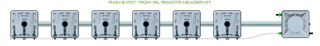 ALIEN Hydroponics RAIN 6 Pot 1 Row 15L Remote Header Kit product image 2