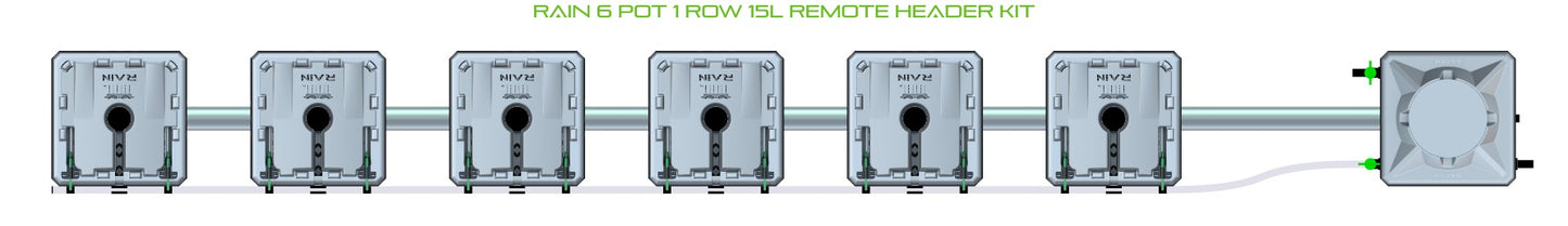 ALIEN Hydroponics RAIN 6 Pot 1 Row 15L Remote Header Kit product image 2