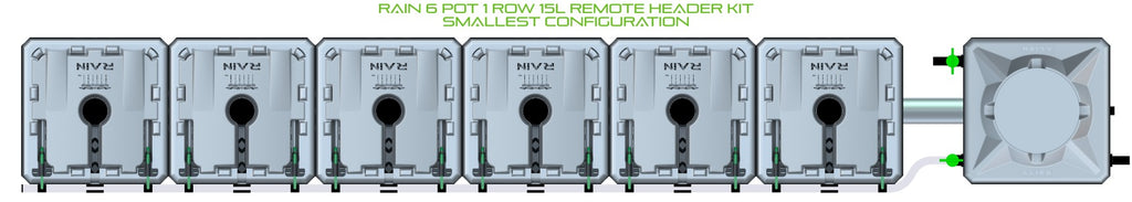 ALIEN Hydroponics RAIN 6 Pot 1 Row 15L Remote Header Kit product image 3