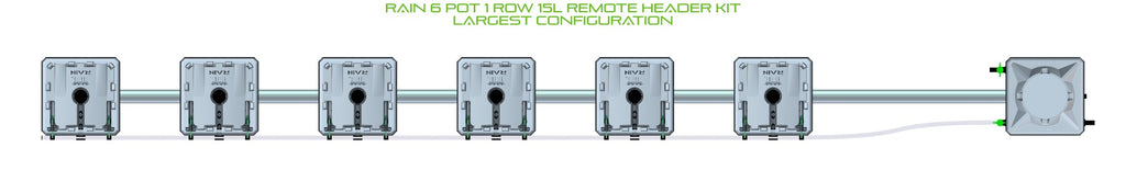ALIEN Hydroponics RAIN 6 Pot 1 Row 15L Remote Header Kit product image 4
