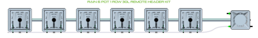 ALIEN Hydroponics RAIN 6 Pot 1 Row 30L Remote Header Kit product image 2