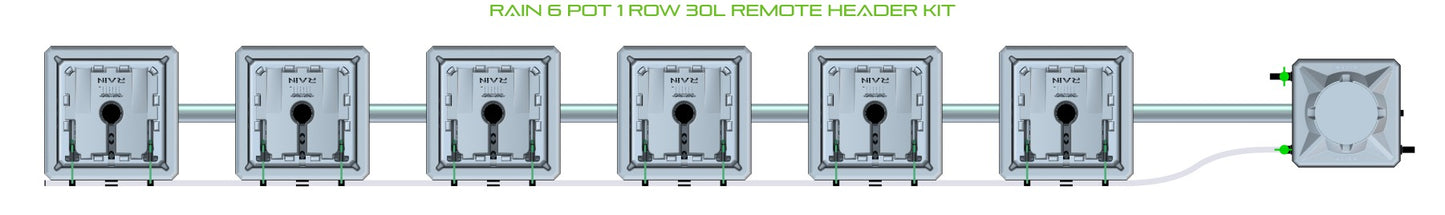 ALIEN Hydroponics RAIN 6 Pot 1 Row 30L Remote Header Kit product image 2