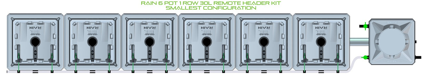 ALIEN Hydroponics RAIN 6 Pot 1 Row 30L Remote Header Kit product image 3