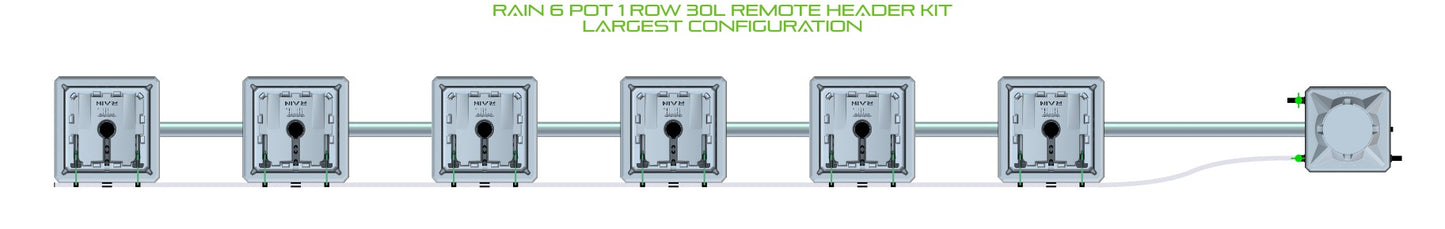 ALIEN Hydroponics RAIN 6 Pot 1 Row 30L Remote Header Kit product image 4