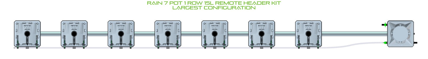 ALIEN Hydroponics RAIN 7 Pot 1 Row 15L Remote Header Kit product image 4