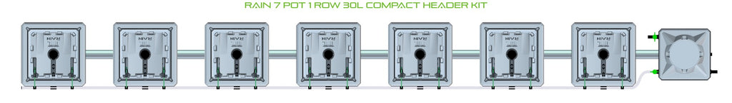 ALIEN Hydroponics RAIN 7 Pot 1 Row 30L Compact Header Kit product image 2
