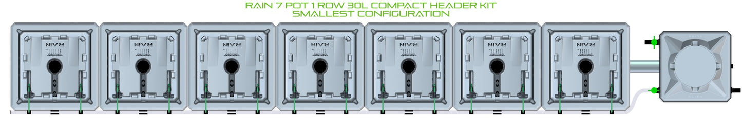 ALIEN Hydroponics RAIN 7 Pot 1 Row 30L Compact Header Kit product image 3