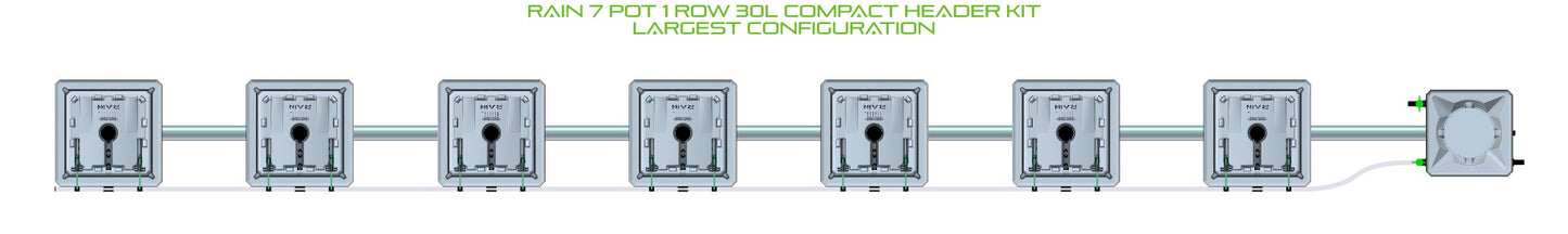 ALIEN Hydroponics RAIN 7 Pot 1 Row 30L Compact Header Kit product image 4