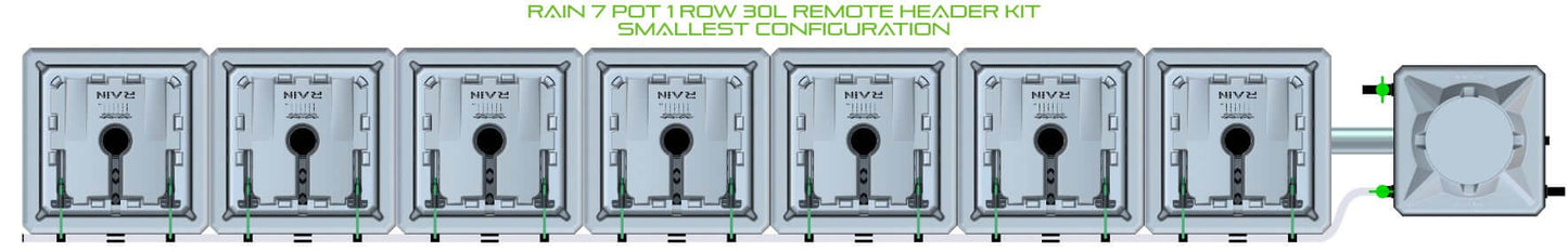 ALIEN Hydroponics RAIN 7 Pot 1 Row 30L Remote Header Kit product image 3