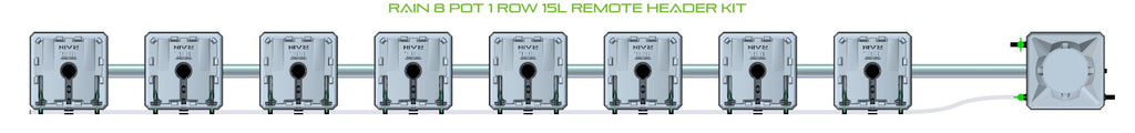 ALIEN Hydroponics RAIN 8 Pot 1 Row 15L Remote Header Kit product image 2