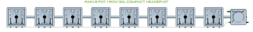 ALIEN Hydroponics RAIN 8 Pot 1 Row 30L Compact Header Kit product image 2