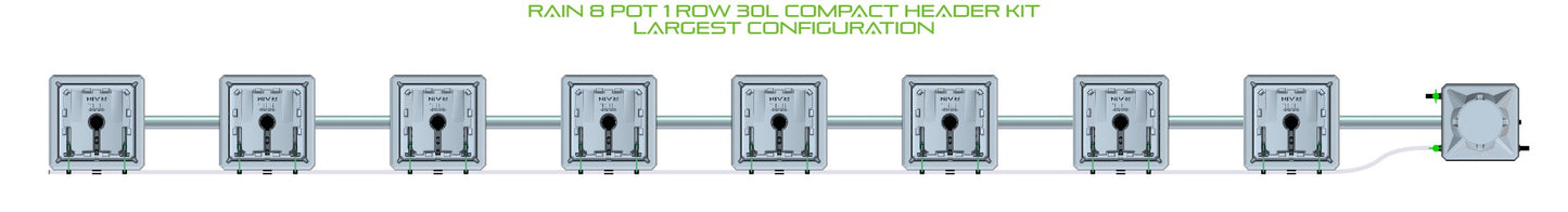 ALIEN Hydroponics RAIN 8 Pot 1 Row 30L Compact Header Kit product image 4
