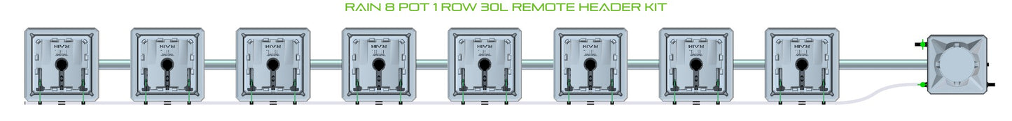 ALIEN Hydroponics RAIN 8 Pot 1 Row 30L Remote Header Kit product image 2