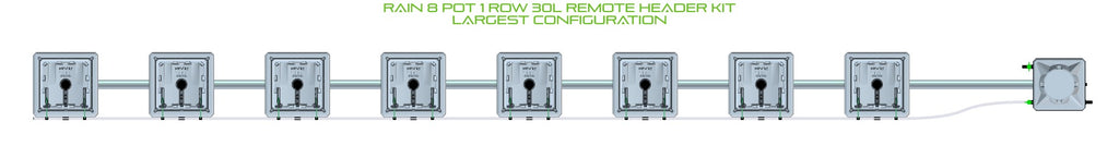 ALIEN Hydroponics RAIN 8 Pot 1 Row 30L Remote Header Kit product image 4