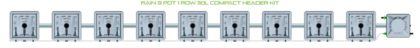 ALIEN Hydroponics RAIN 9 Pot 1 Row 30L Compact Header Kit product image 2