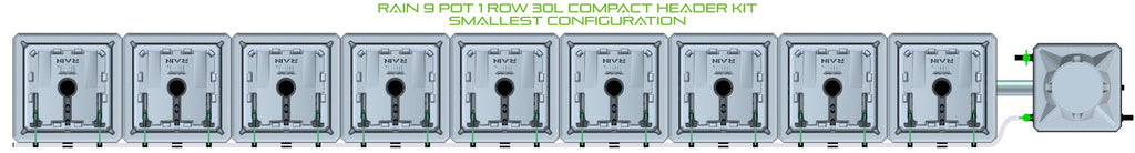 ALIEN Hydroponics RAIN 9 Pot 1 Row 30L Compact Header Kit product image 3