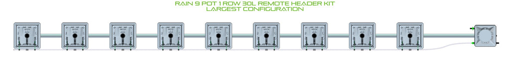 ALIEN Hydroponics RAIN 9 Pot 1 Row 30L Remote Header Kit product image 4