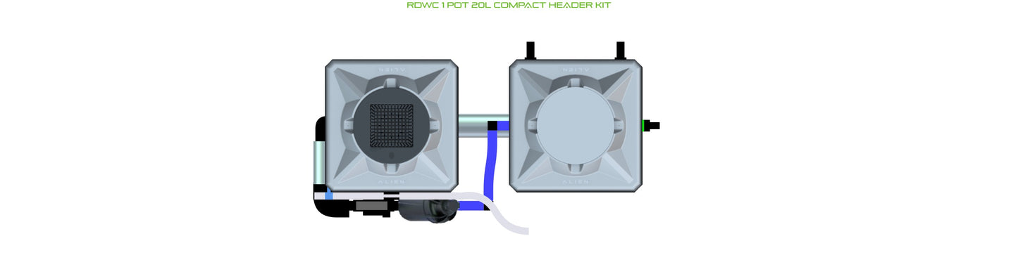 ALIEN Hydroponics RDWC 1 Pot 20L Compact Header Kit product image 1