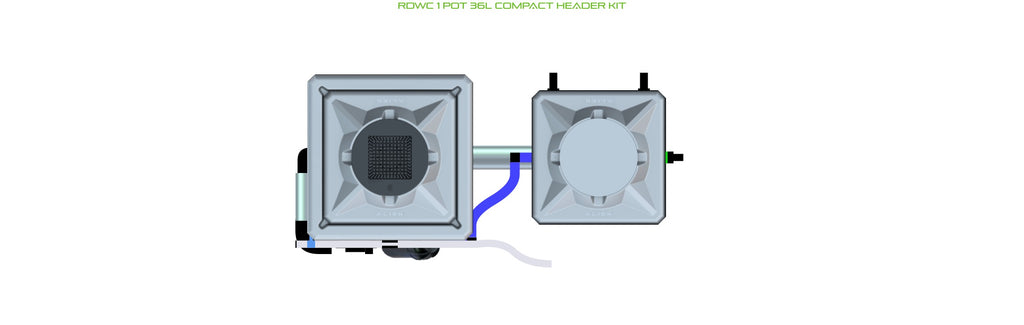 ALIEN Hydroponics RDWC 1 Pot 36L Compact Header Kit product image 1