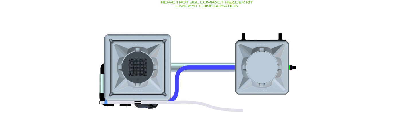 ALIEN Hydroponics RDWC 1 Pot 36L Compact Header Kit product image 4