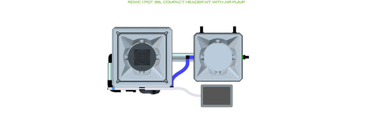 ALIEN Hydroponics RDWC 1 Pot 36L Compact Header Kit with Air Pump product image 1