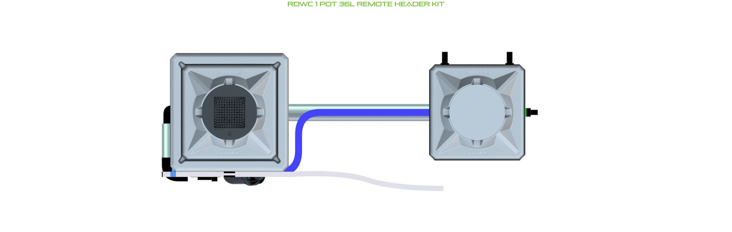 ALIEN Hydroponics RDWC 1 Pot 36L Remote Header Kit product image 1