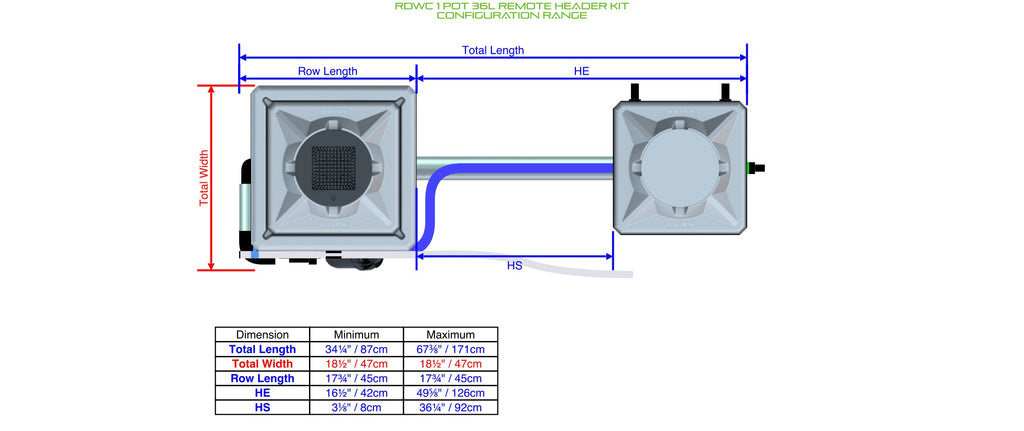 ALIEN Hydroponics RDWC 1 Pot 36L Remote Header Kit product image 2