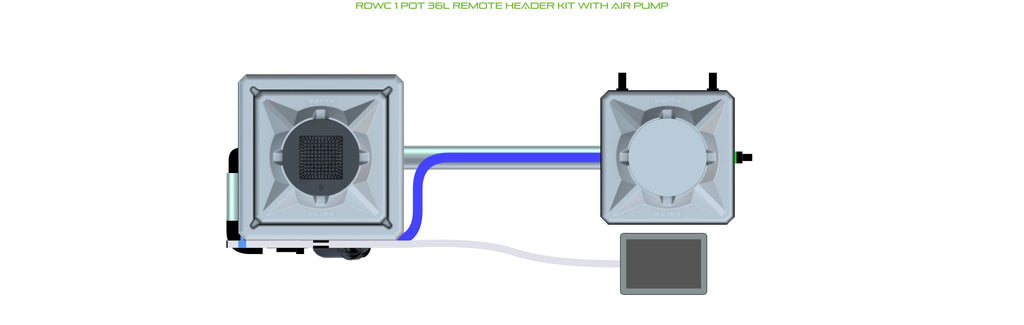 ALIEN Hydroponics RDWC 1 Pot 36L Remote Header Kit with Air Pump product image 1