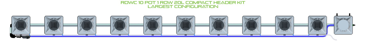 ALIEN Hydroponics RDWC 10 Pot 1 Row 20L Compact Header Kit product image 4