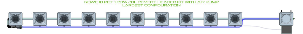 ALIEN Hydroponics RDWC 10 Pot 1 Row 20L Remote Header Kit with Air Pump product image 4